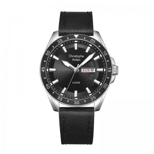 Christophe Arden CA 3009 Silver Black Leather Man MELSSBA